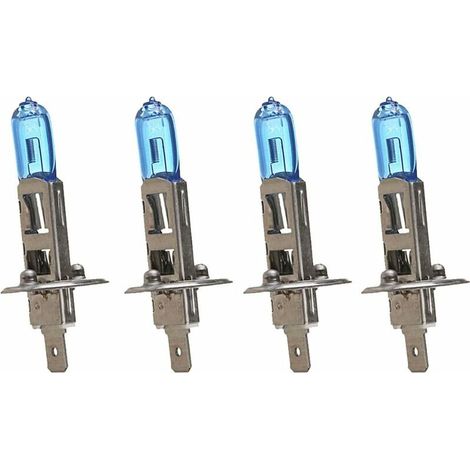 4 X Car Vehicle Bright H1 55W 4500K Xenon Gas Halogen Projector Lamp Bulbs White (1/5)