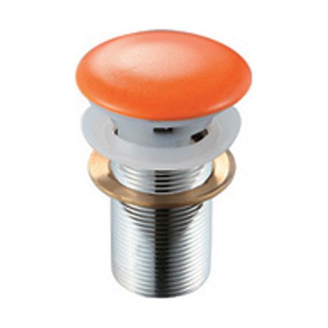 Piletta click-clack lavabo "fancy" senza troppo pieno arancio (1/3)