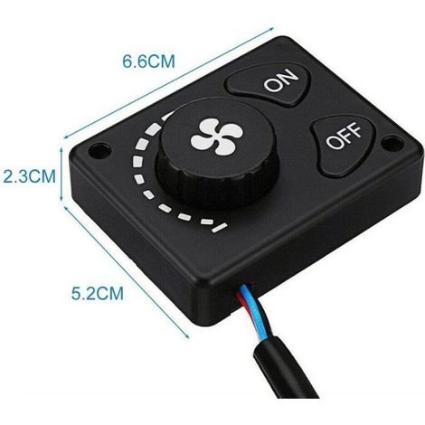 Contrôleur Chauffage Diesel Air, Écran LCD Commande Rotative, 12V/24V, Programmation Minuteur, Pour Camion Voiture Bateau, Noir 65 (1/5)