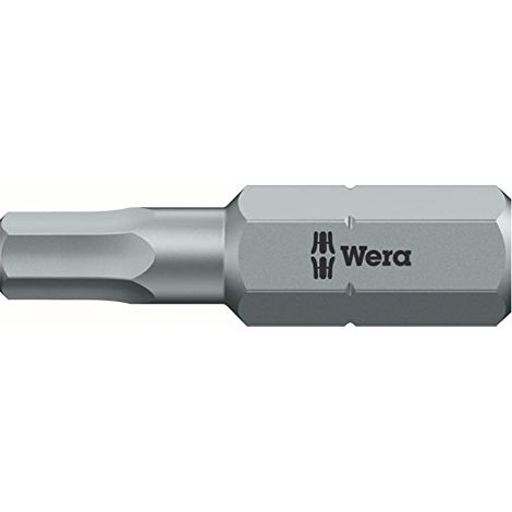 Wera 05073342001 Inserti per viti ad esagono cavo, 2,0 2,5 3,0 (1/4)