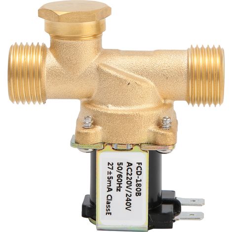 Messing-Magnetventil G1/2", normalerweise geschlossen, Wassereinlassschalter (DC220V) (1/5)