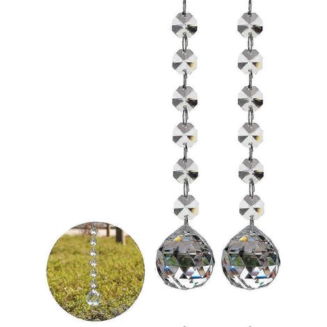 Cordons de suspension en cristal de 120 mm compatibles avec les prismes et perles de lustre (1/5)