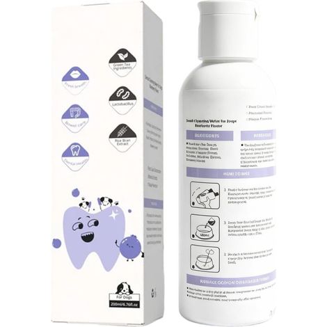 Additif pour l'eau pour chiens Solution Buccale Pour Chiens 200ml Rafraîchisseur d'pour chien Pour chiot toutes races maison extérieur (1/5)