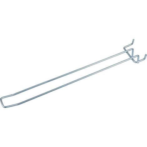 Doppelt perforierter Kleiderbügel EURO Mega-M L-30cm fi4 Zink N
