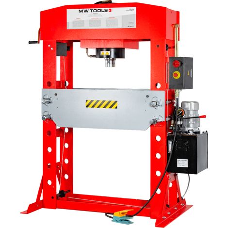 Presse d'atelier électro-hydraulique 150 t avec cylindre mobile 3x400V MW Tools PEH150