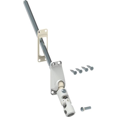 Slid'Up By Mantion – Sortie de caisson pour volet roulant 60° – Tige 6P7 – Embase étroite pour caisson tunnel et rénovation – Fixation 4 vis (1/2)