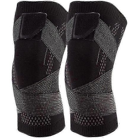 Genouillère de sport élastique en nylon respirant pour la course à pied et le fitness (1/4)