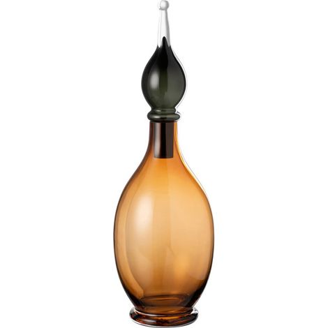 Vase Bouchon Fiole en Verre "Jo" 53cm Marron (1/4)