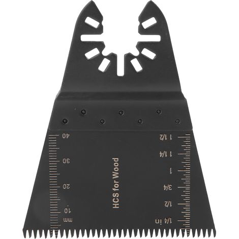 Lot de 10 lames de scie oscillantes universelles en acier de 65 mm pour la découpe du plastique et du bois. (1/5)