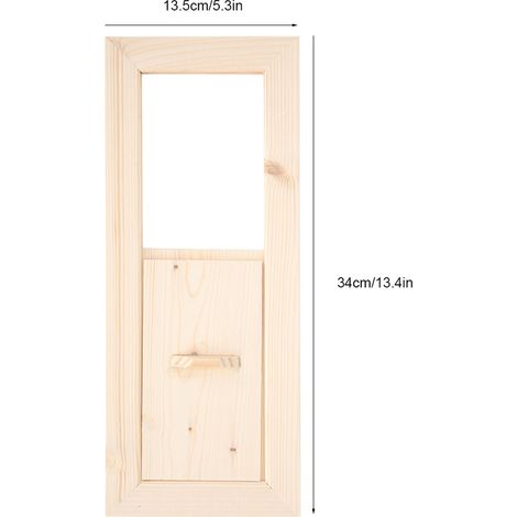 Grille d'Aération pour Sauna [VENT-BOIS] HEMLOCK 34x13.5cm Panel de Ventilation Adjustable pour Chambre de Sauna et Steam Room (1/5)