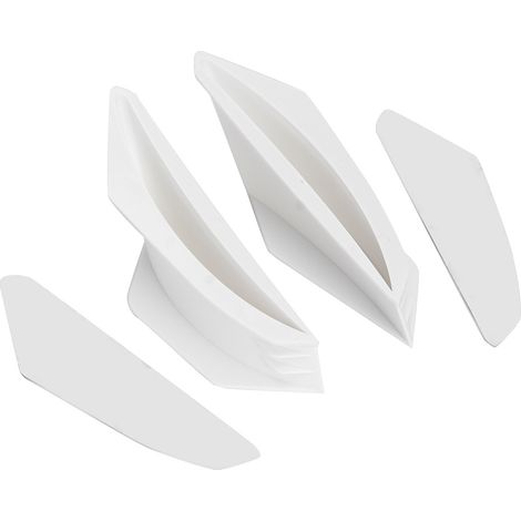 Ailerons aérodynamiques moto spoiler aile accessoire universel modification blanc (1/5)