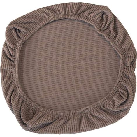 Housses de siège extensibles et amovibles pour chaises de bureau, chaises de salle à manger, décoration de mariage (marron) (1/5)