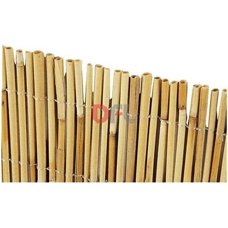 Paravent Arella 2x3 m en batons de bambou 4-5 mm attache's avec du fil de nylon pour jardin exte'rieur (1/2)