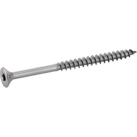 200 Vis pour Bois Aggloméré Tête Fraisée Six Lobes Filetage Partiel 5 x 70/42 mm - Inox A4 - D-Work