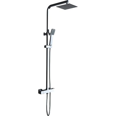 Colonne de Douche Thermostatique Chromé - IMEX Vigo (1/5)