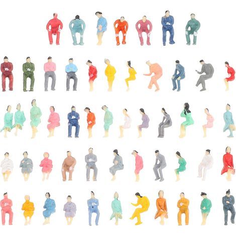 100 figurines miniatures en plastique, accessoires de décor miniatures pour paysages (1/5)