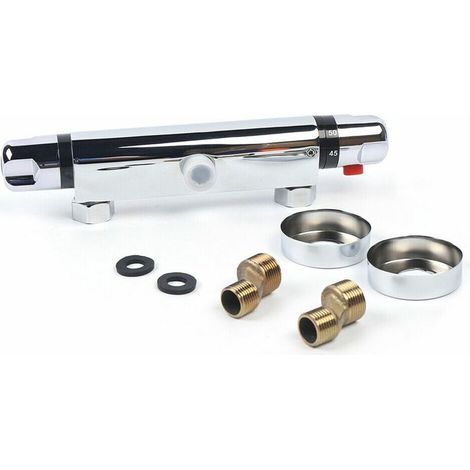 Thermostatic bath mixer, thermostatic shower mixer, shower mixer, shower faucet
