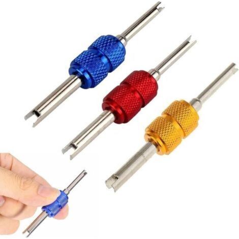 Démonte obus de Valve,Valve Pneu Outil Remover,êtes Tournevis Outils De Reparation De Valve,Valve Pneu Outil Démonte,Outils pour Valves De Pneus,pour réparation de pneus de Voiture,3 Pcs (1/4)