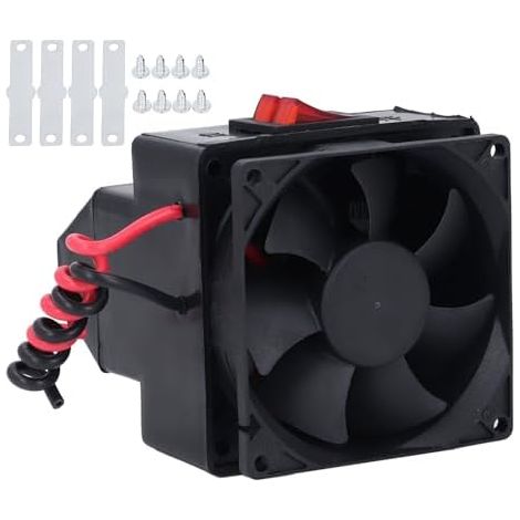 Chauffage Voiture 12V 300W Radiateur Électrique Auto Aérotherme Silencieux pour Dégivrage Pare-Brise Camping-Car Hiver Chauffage Rapide (1/5)
