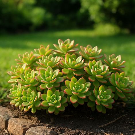 Pépinières Naudet – 3 Orpins de Palmer (Sedum palmeri) – Plante vivace persistante – Floraison jaune en hiver – Couvre-sol tolérant sols secs