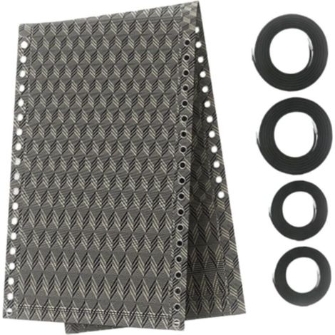 Tissu de remplacement universel pour chaises longues, fauteuils inclinables, chaises anti-gravité et housses de chaises extensibles, 43 x 160 cm, (forme de losange) (1/4)