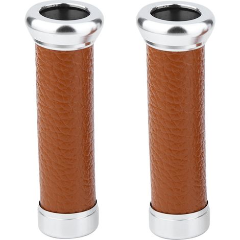 Poignées universelles antidérapantes pour guidon moto, protection renforcée, accessoire de remplacement (Marron) (1/5)