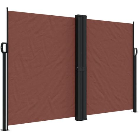 Auvent latéral rétractable marron 160x1000 (1/5)