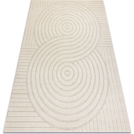 Tappeto DUNE 2507 crema – geometrico, linee, struttura beige 240x330 cm