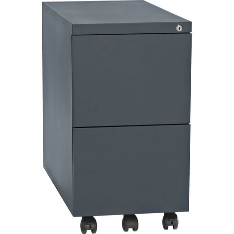 eurokraft basic, Caisson roulant en acier, 2 tiroirs pour (1/2)