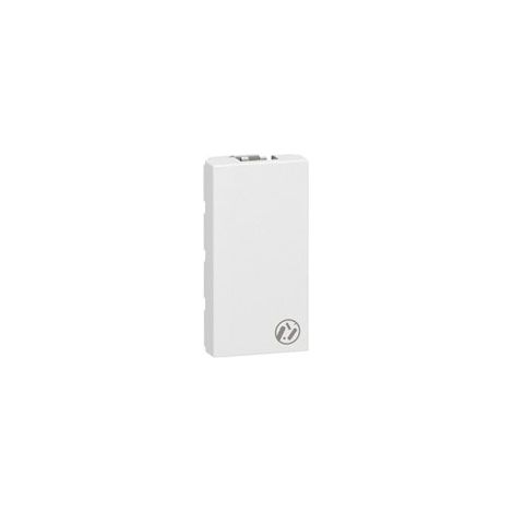 Legrand 078720 Mosaic Cover Plate, 1-module - Antimicrobial White