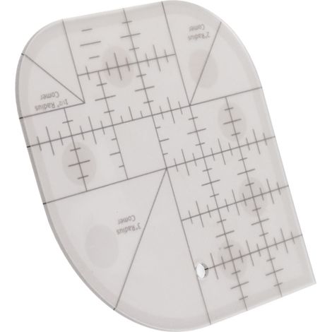 Règle de coupe à coins courbes pour patchwork, outil de couture acrylique pour DIY et fournitures de couture