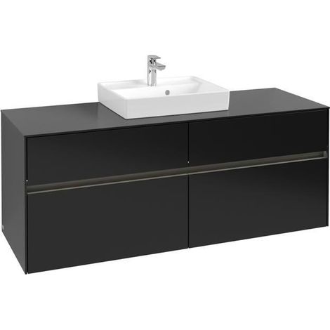 VB WTUS Collaro C073B0 1400x548x500mm avec cloche. 4 Ausz WT m.tig Laque noire mate