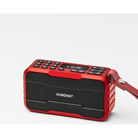 Mini radio FM portable Bluetooth avec haut-parleur HiFi, caisson de basses, lecteur/enregistreur de musique mains libres et microphone. (1/5)