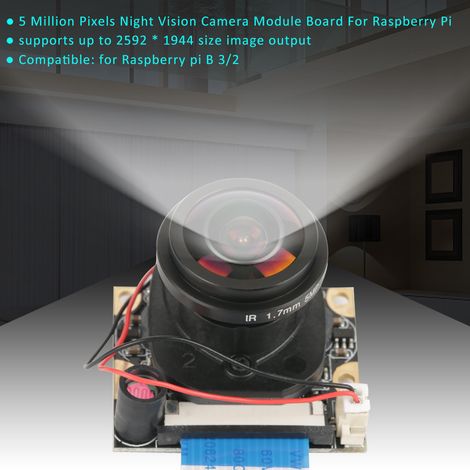 Module caméra IR CUT à vision nocturne 5 millions de pixels avec commutation automatique (sans éclairage d'appoint) (1/5)