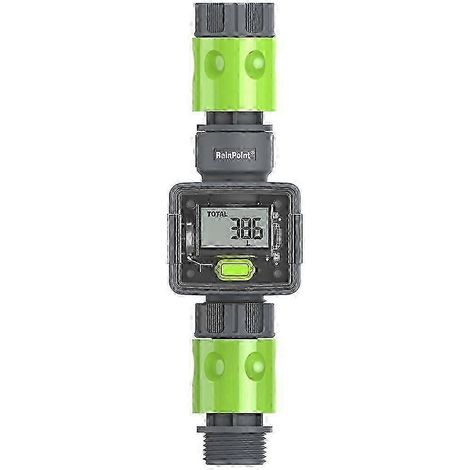 Débitmètre d'eau numérique LCD pour tuyau d'arrosage extérieur, mesure du débit et de la consommation d'eau, édition 0120 (3/4 po) (1/5)