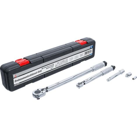 Clé Dynamométrique - 28 À 210 Nm Et 2 À 24 Nm - Pour Voiture Moto Vélo - Coffret Complet Avec Adaptateurs - 2 Pièces (1/5)