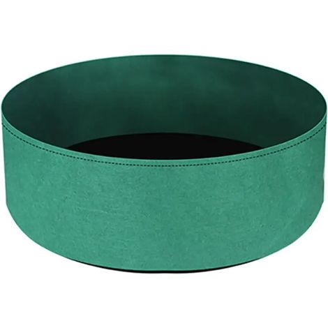 Sac de jardinage en feutre vert (127 x 30 cm) avec poignées, idéal pour la plantation et la culture. (1/4)