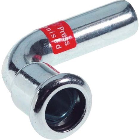 Raccord à Sertir pour Acier Carbone Coude 90° Ø35 M/F