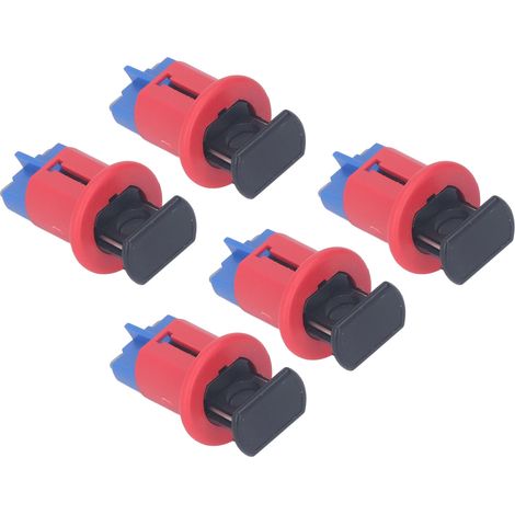 Dispositif de verrouillage de disjoncteur (lot de 5) : goupille de verrouillage pour interrupteur miniature standard, pour verrouillage électrique. (1/5)