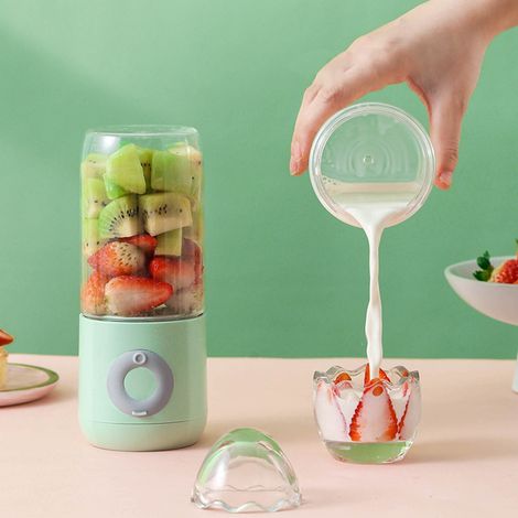 Extracteur De Jus Portable - 500 Ml - Sans Fil - Batterie Au Lithium 1500 Mah - Pour Fruits Et Légumes - 1 Pièce (1/3)