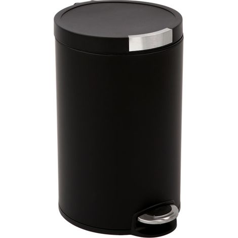 EKO - Poubelle à pédale Artistic 20 litres - Stainless steel Plastic  - mat noir