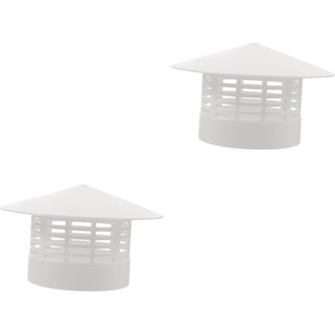 2 Pièces Capuchon De Solin De Cheminée Capuchon De Cheminée De Cheminée Protecteur De Cheminée Capuchons D'Aération De Toit Résistante Aux Intempéries De (1/5)