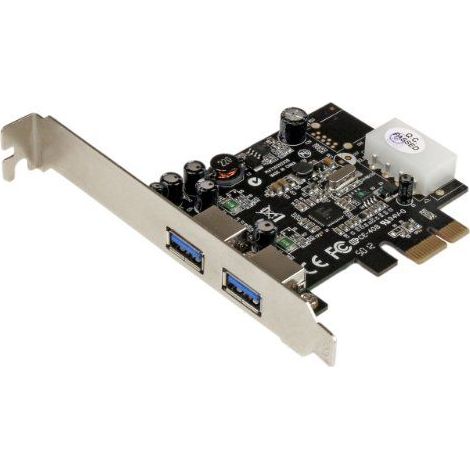 StarTech.com 2 Port USB 3.0 PCI Express Schnittstellenkarte mit UASP und 4 Pin LP4 Molex (1/5)