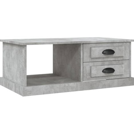 vidaXL Tavolino Salotto Grigio Cemento 90x50x35 cm Legno Multistrato (1/5)