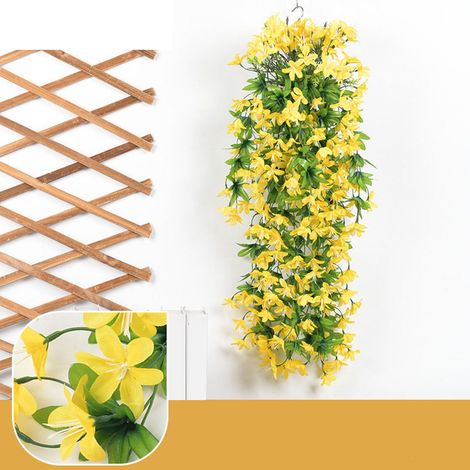 Guirlande Décorative - Guirlande Murale en Vigne Artificielle - 7 Branches - 118 cm - 80 cm Hauteur - Pour Mariage Décoration Intérieure Extérieure - 1 Pièce (1/5)