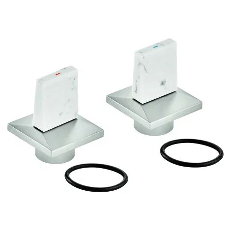 GROHE Paire de poignées 101334 Allure Brilliant, supersteel, 101334DC00