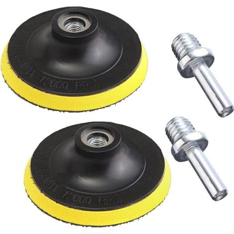 2 Pièces Plateau de Ponçage, Disques Abrasifs pour agrippante pour Outil Rotatif Ponçage Polissage - 125MM, M14 (1/5)