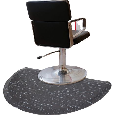 Tappeto per soggiorno, in materiale PU e PVC, dimensioni 15090 cm, forma semicircolare, spessore 1,6 cm, diametro del ritaglio 64 cm (1/5)