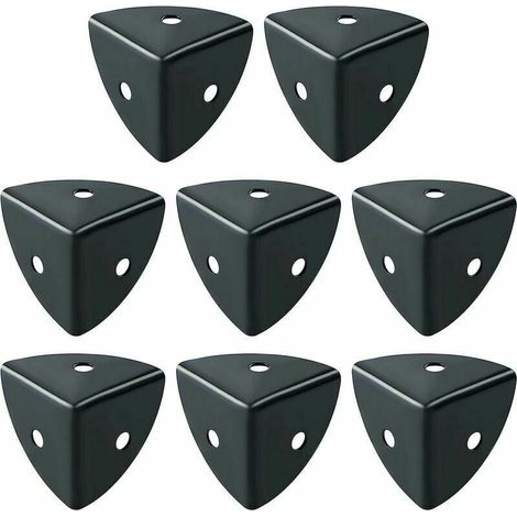 Table Corner Protectors, 8pcs Black Aluminum Furniture Corner Guards, Suitable for Furniture Protection, Decoration, Anti-Collision and Breakage Protection, EBJ025B-8P MUMU (1/4)