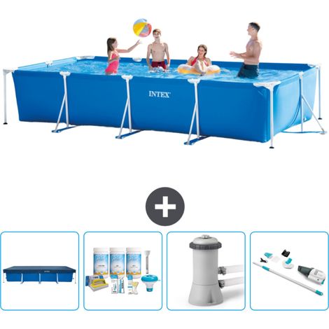 Intex Piscine Tubulaire Rectangulaire - 450x220x84 cm - 5-pièces SCB5 (1/5)